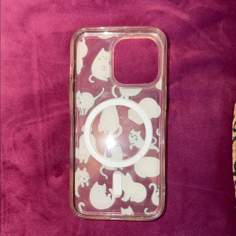 Colorful Cat Pattern Phone Case - Picture 2 of 2